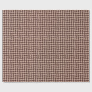 Elegant Brown Houndstooth Classic Preppy Pattern Geschenkpapier