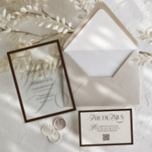 Elegant Brown We Do Hochzeit