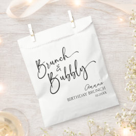 Elegant Brunch and Bubbly Birthday Brunch Party Geschenktütchen