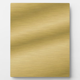 Elegant Brushed Gold Fotoplatte