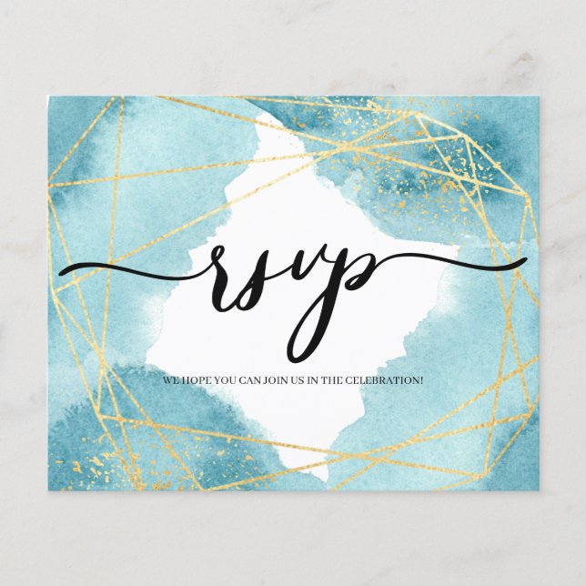 Elegant/Budget/RSVP-Karte. Flyer (Vorne)