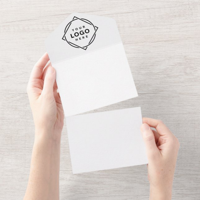 ELEGANT & BUDGET Weihnachten KUNSTBAR All In One Einladung (Abreißen)