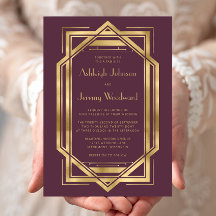 Elegant Burgundy Gold Vintage Hochzeit des Deko de