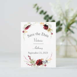 Elegant Burgundy Marsala Succulents Wedding Rett Save The Date