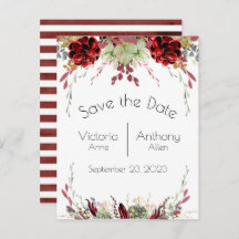 Elegant Burgundy Marsala Succulents Wedding