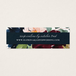 Elegant Burgundy Navy Floral Wedding Website UAWG