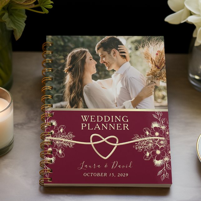 Elegant Burgundy Wedding Planer (Von Creator hochgeladen)