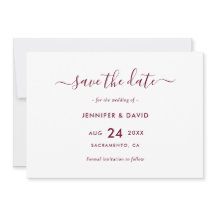 Elegant Burgundy Wedding