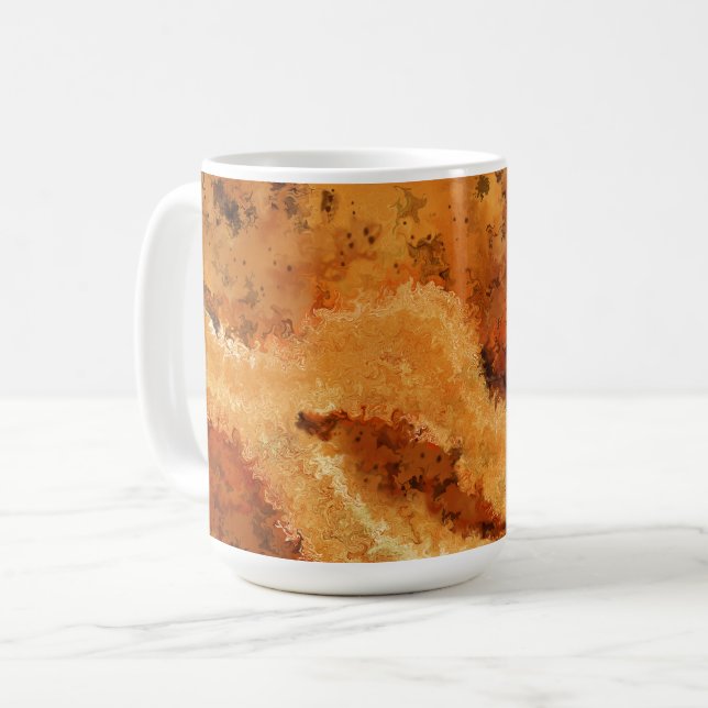Elegant Burled Wood Kaffeetasse (Vorderseite Links)