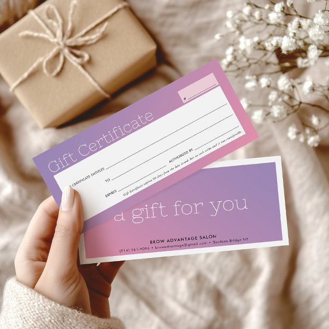 ELEGANT Business Beauty Salon lila rosa ombre (Von Creator hochgeladen)