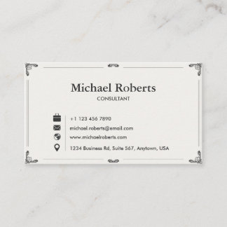 Elegant Business Card Visitenkarte