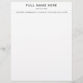 Elegant Business Letterhead with Contact Informati Briefbogen