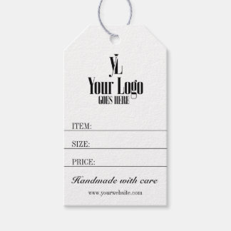 Elegant Business Logo Clothing Boutique Price Tag Geschenkanhänger
