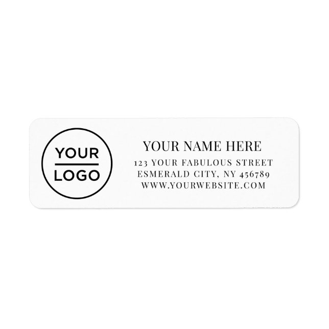 Elegant Business Logo Return Address (Vorne)