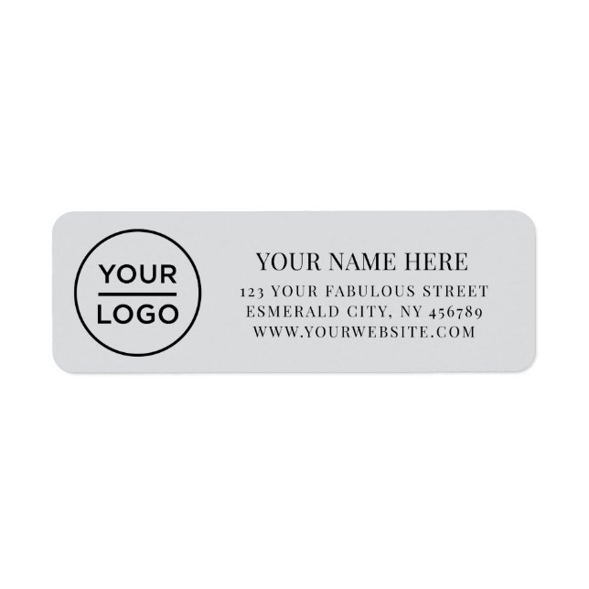 Elegant Business Logo Return Address (Vorne)