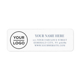 Elegant Business Logo Return Address