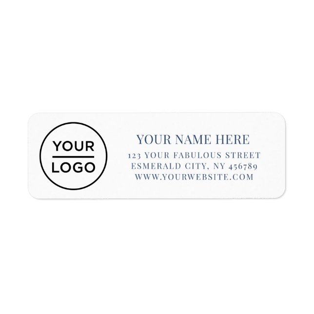 Elegant Business Logo Return Address (Vorne)