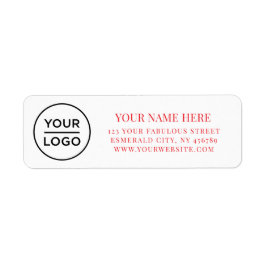 Elegant Business Logo Return Address