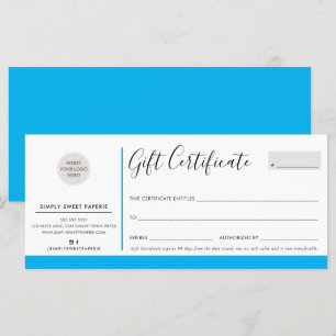 ELEGANT BUSINESS modernes schicke Logo blau