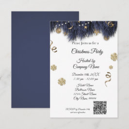 Elegant Business Weihnachts-Party Einladung