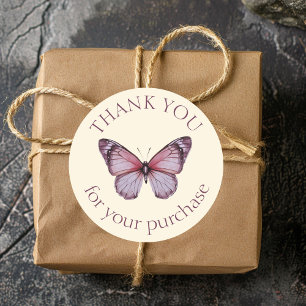 Elegant Butterflies DANK IHNEN zum Kauf von CUSTOM Runder Aufkleber