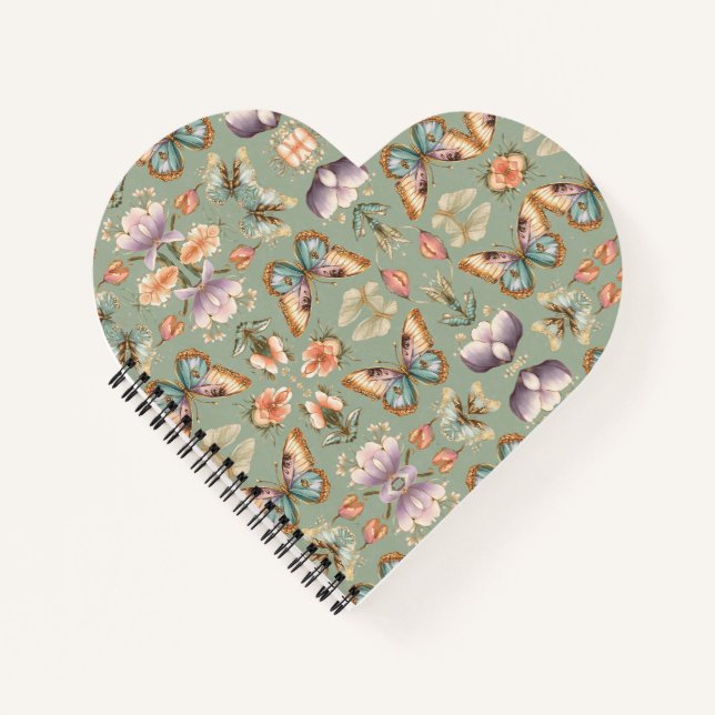 Elegant Butterfly Artisan Notizbuch (Vorderseite)