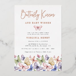 Elegant Butterfly Folieneinladung