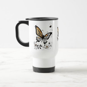 Elegant Butterfly Kontur Travel Mug - 15 oz Reisebecher