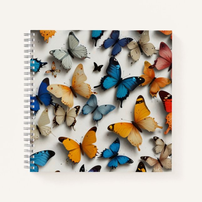 Elegant Butterfly Notizbuch (Vorderseite)