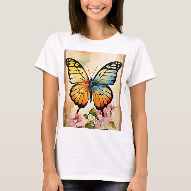 Elegant Butterfly T-Shirt (Vorderseite)