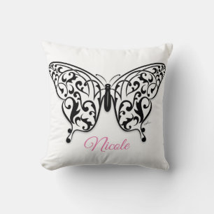 Elegant Butterfly Throw Kissen Design von Eksi