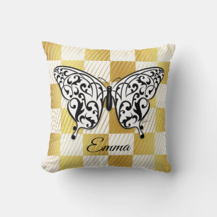 Elegant Butterfly Throw Kissen Design von Eksi