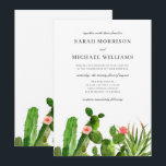 Elegant Cactus Garden | Einladung zur Hochzeit<br><div class="desc">Diese Hochzeitseinladung zeigt eine schöne Aquarellbilder von Kakteen,  gepaart mit eleganter Typografie. Es ist die perfekte Wahl für eine rustikale,  aber raffinierte Hochzeit. Sehen Sie sich unseren Shop für weitere Stücke in diesem Design!</div>