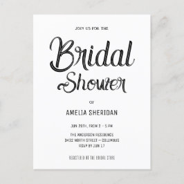 Elegant Calligraphy | BRAUTPARTY Postkarte