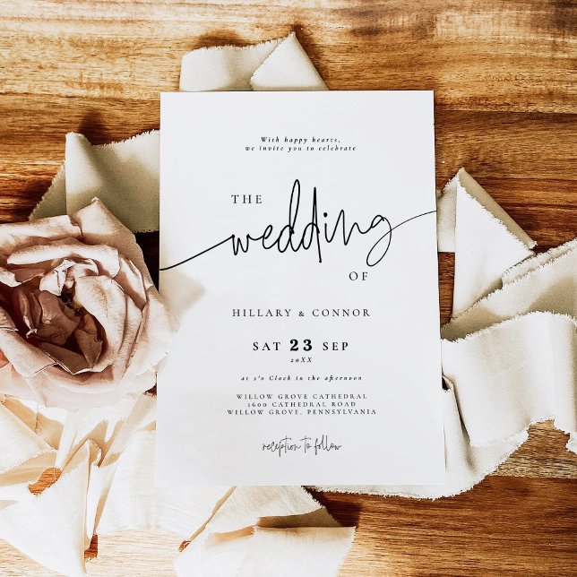 Elegant Calligraphy | Die Hochzeit der Einladung (Von Creator hochgeladen)