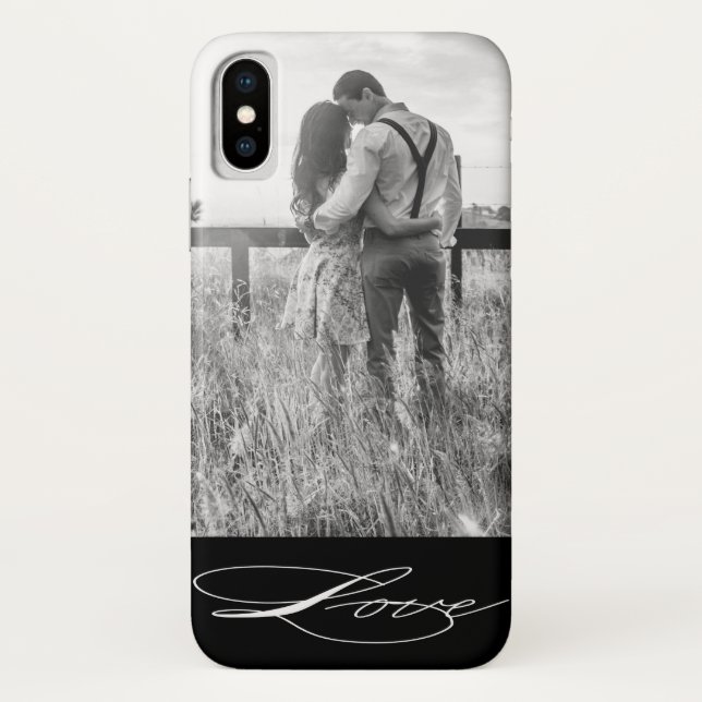 Elegant Calligraphy | Foto iPhone Case (Rückseite)