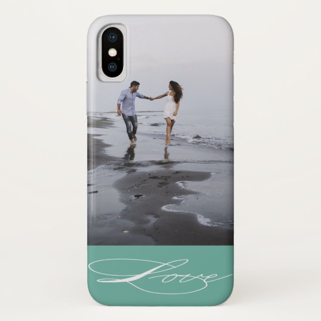 Elegant Calligraphy | Foto iPhone Case (Rückseite)