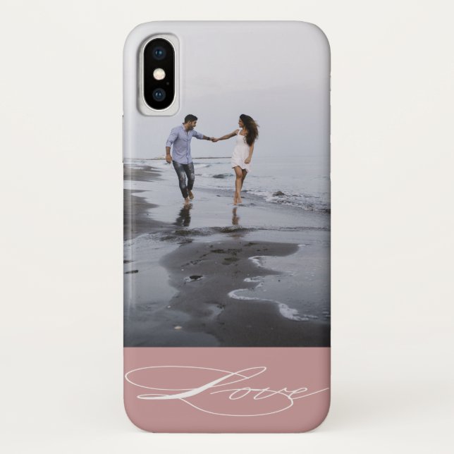Elegant Calligraphy | Foto iPhone Case (Rückseite)