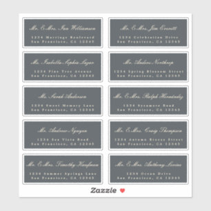 Elegant Calligraphy Wedding Guest Address Labels