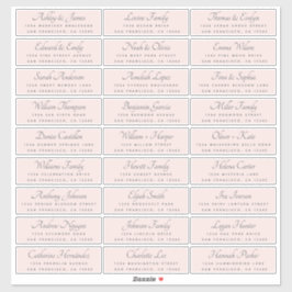 Elegant Calligraphy Wedding Guest Address Labels