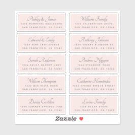 Elegant Calligraphy Wedding Guest Address Labels