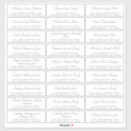 Elegant Calligraphy Wedding Guest Address Labels