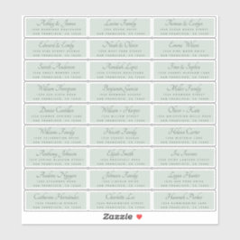 Elegant Calligraphy Wedding Guest Address Labels