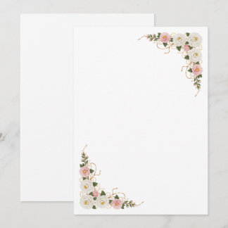 Elegant Camellia Floral Wedding Background Einladung