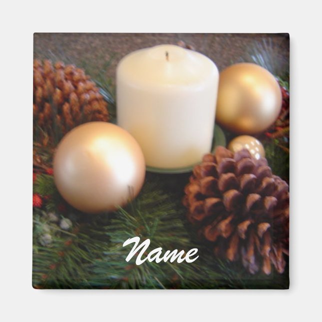 Elegant Candle Place Holder Magnet (Vorne)