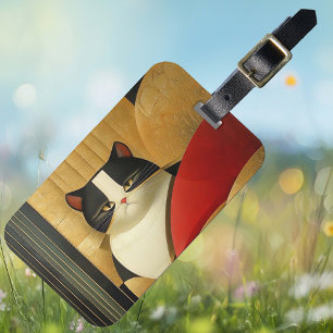 Elegant Cat Gepäckanhänger