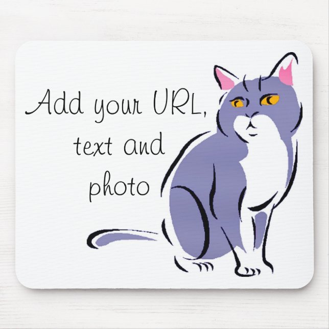 Elegant Cat Mousepad (Vorne)