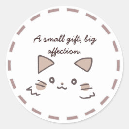 Elegant Cat Stickers - Personalized Giftシール