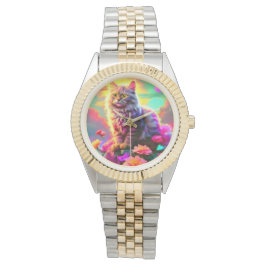 Elegant Cat Watch for Women Armbanduhr