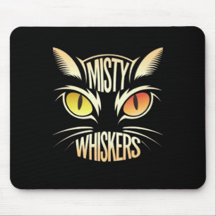 Elegant Cat Whiskers Mousepad
